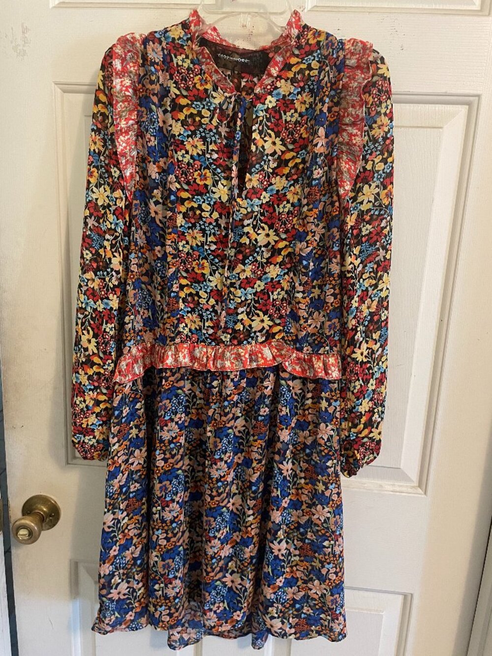 Code X Mode Floral Long Sleeve Boho Dress Size SMALL